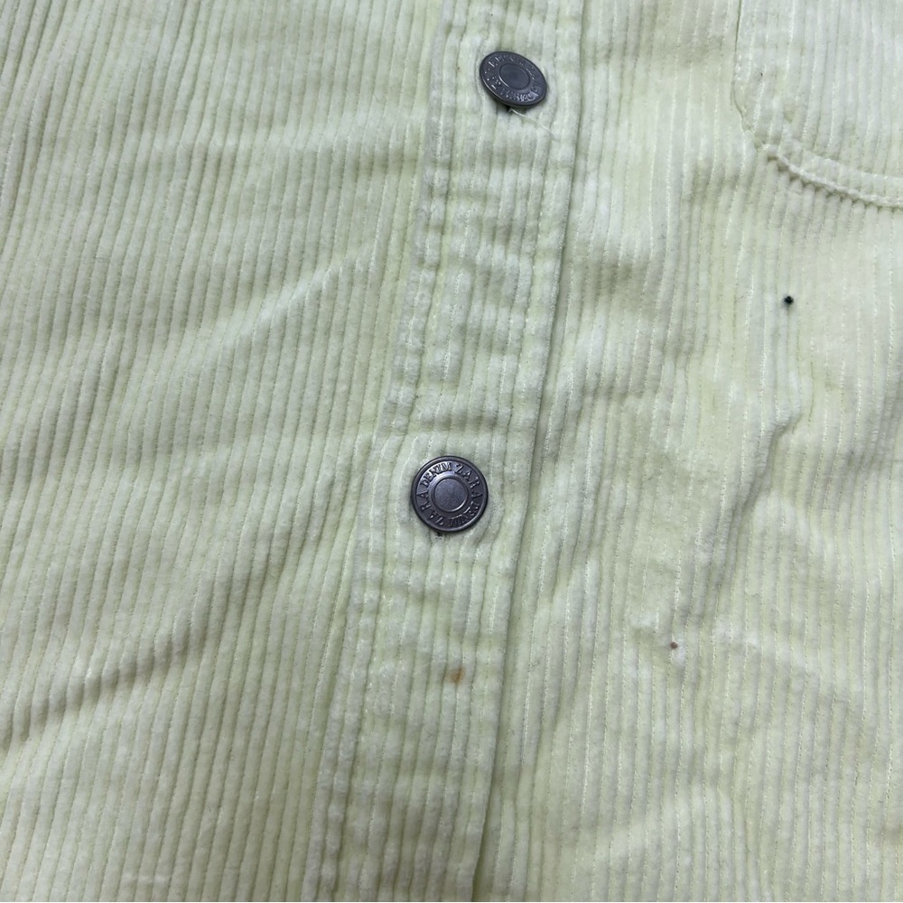 zara men’s neon lime corduroy jacket M L125-13 - Picture 6 of 8